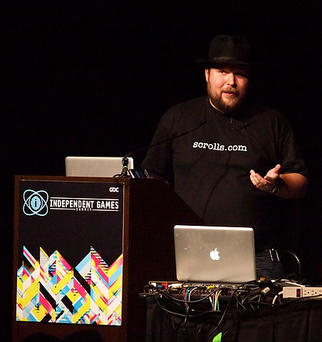 Markus "Notch" Persson at GDC 2011