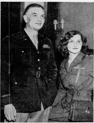 Alice Sheldon with her husband Huntington in January 1946 (Photo Chicago Tribune)