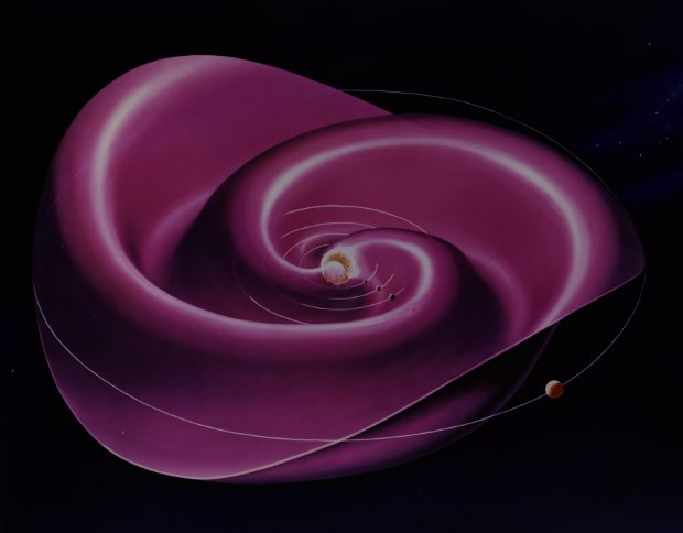 An artistic concept of the heliospheric current sheet (Image Werner Heil)