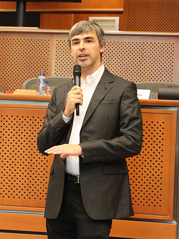 Larry Page in the European Parliament in 2009