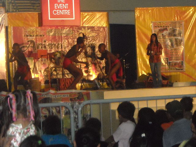 Aeta actors on stage