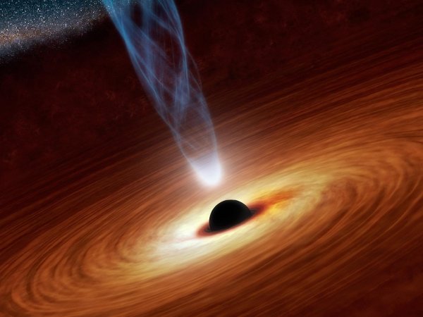 Artistic concept of a supermassive black hole (Image NASA/JPL-Caltech)