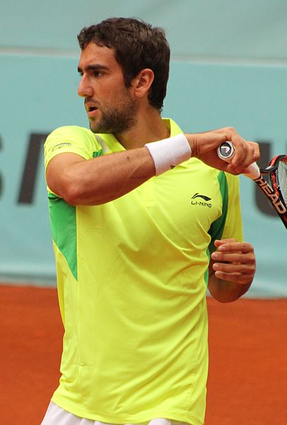 Marin Cilic at the 2014 Madrid tournament