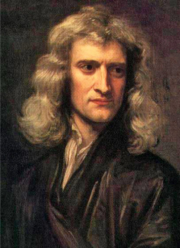 Portrait of Isaac Newton in 1689