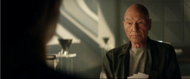 Jean-Luc Picard (Patrick Stewart) in Remembrance (Image courtesy CBS All Access / Amazon Prime Video)