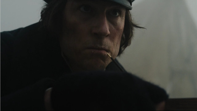 Commander James Fitzjames (Tobias Menzies) in Terror Camp Clear (Image courtesy AMC Studios / Amazon. All rights reserved)