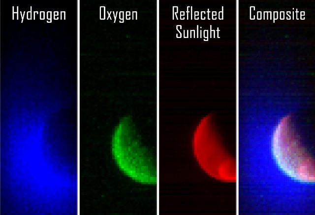 Image of the Mars atmosphere taken by MAVEN's IUVS instrument (Image Laboratory for Atmospheric and Space Physics, University of Colorado; NASA)