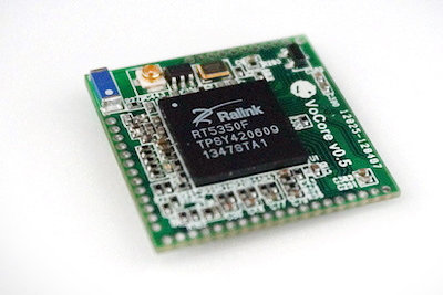 A VoCore computer (Photo courtesy VoCore team. All rights reserved)