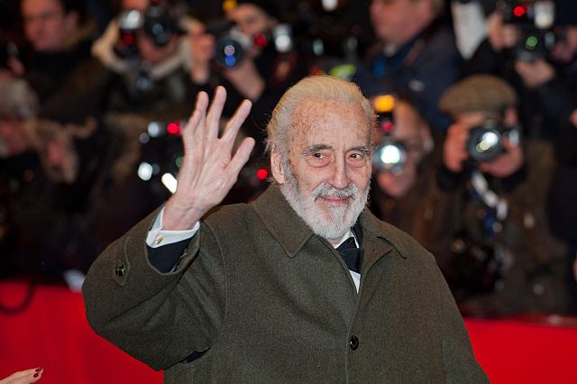 Christopher Lee at the 62nd Berlin International Film Festival on February 9, 2012