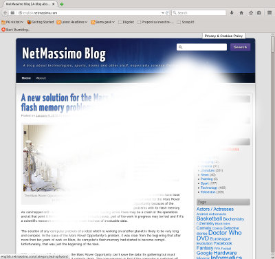 A "white screen of death" turns your blog pages to white. The image doesn't show the problem in a literal way.
