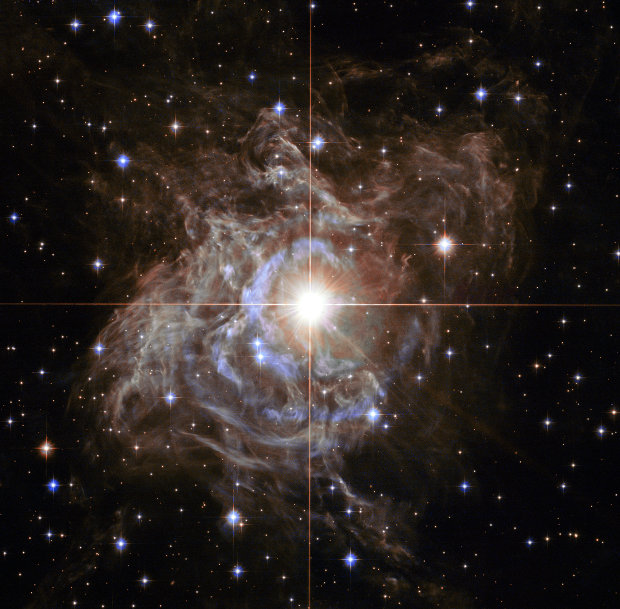 A picture of the Cepheid variable star RS Puppis taken by the Hubble Space Telescope (Image NASA, ESA, and the Hubble Heritage Team (STScI/AURA)-Hubble/Europe Collaboration Acknowledgment: H. Bond (STScI and Penn State University))