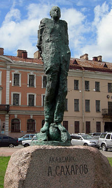 Statue of Andrei Sakharov at the Univirsity of St. Petersburg