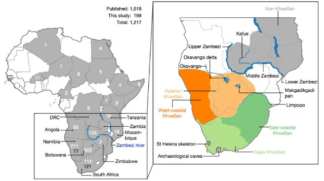 According to a genetic research, humanity's birthplace is in today's Botswana