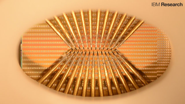IBM chip with artificial neurons (Image courtesy IBM Research. All rights reserved)